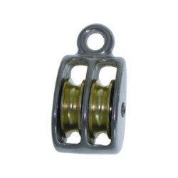 0176M Rigid Eye Double Wheel Pulley